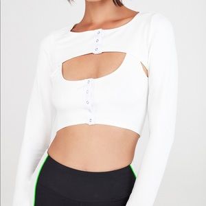 For Love & Lemons Avril Snap Layered Top